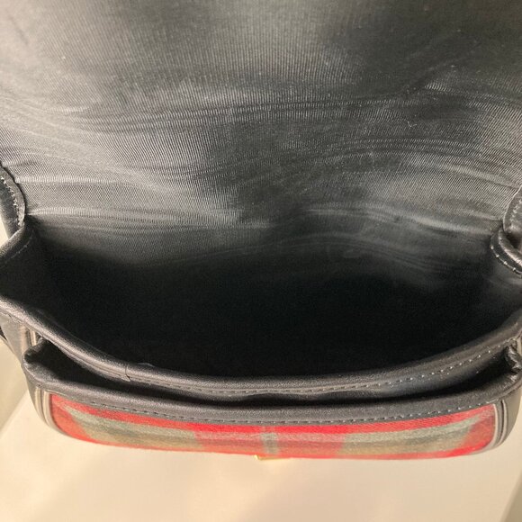 LL Bean vintage Red Tartan Plaid Scotland Wool Crossbody Purse Bag - Picture 10 of 11